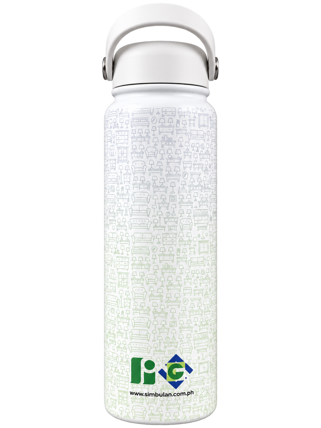 Printed drinkware paired with Jana's review